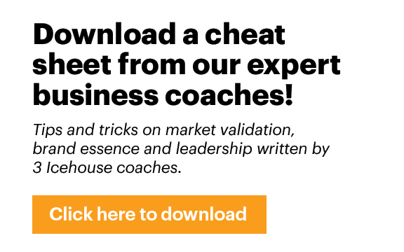 Download a cheat sheet from The Icehouse Business Coaches!